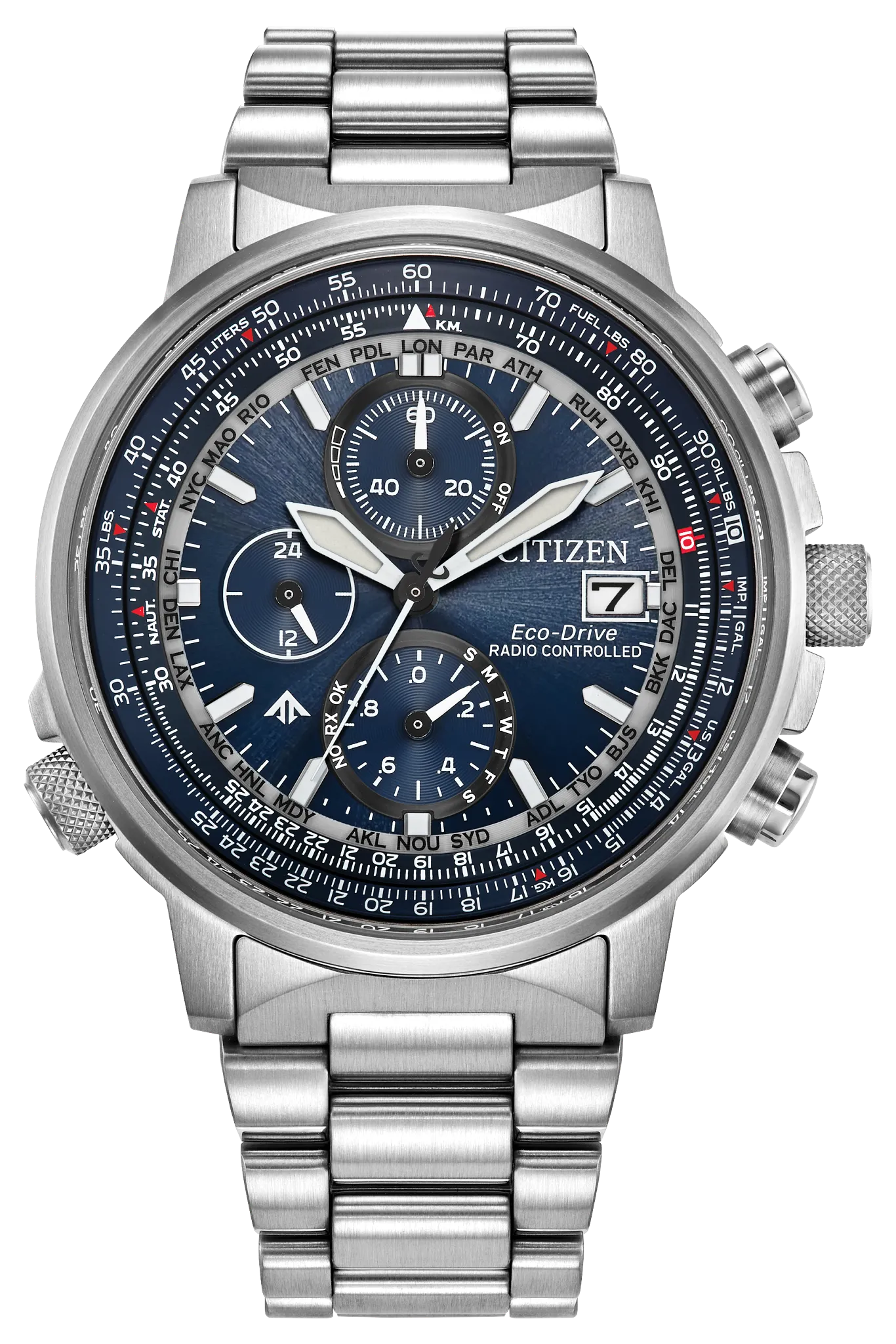 Promaster Navihawk A-T Blue Dial Stainless Steel Bracelet AT8300